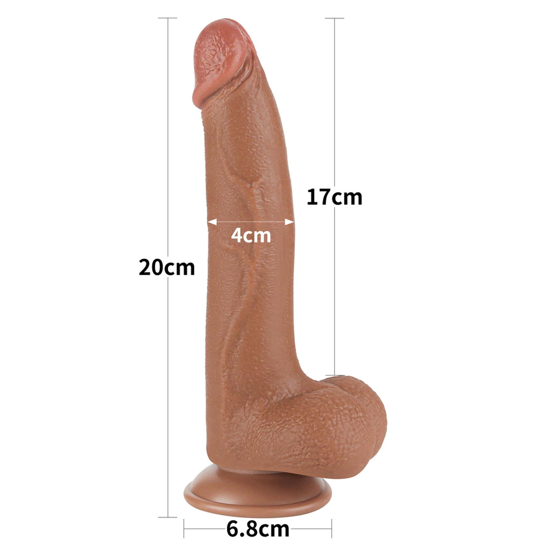 8.5'' sliding skin dual layer dong brown