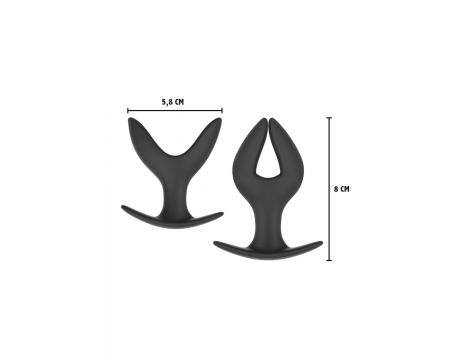 Korek analny rozszerzający się Hidden Desire Anchor czarny 8 cm - 5