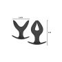 Korek analny rozszerzający się Hidden Desire Anchor czarny 8 cm - 6