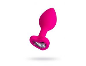 Korek analny ToDo Diamond Heart różowy miniaturowy 7 cm