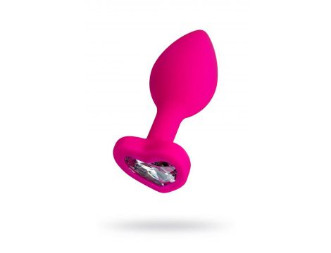 Korek analny ToDo Diamond Heart różowy miniaturowy 7 cm