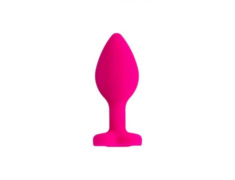 Korek analny ToDo Diamond Heart różowy miniaturowy 7 cm - 3