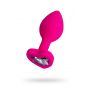Korek analny ToDo Diamond Heart różowy miniaturowy 7 cm - 2