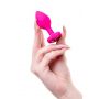 Korek analny ToDo Diamond Heart różowy miniaturowy 7 cm - 8
