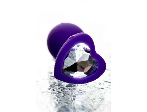 Korek analny ToDo Diamond Heart fioletowy 7 cm - 7