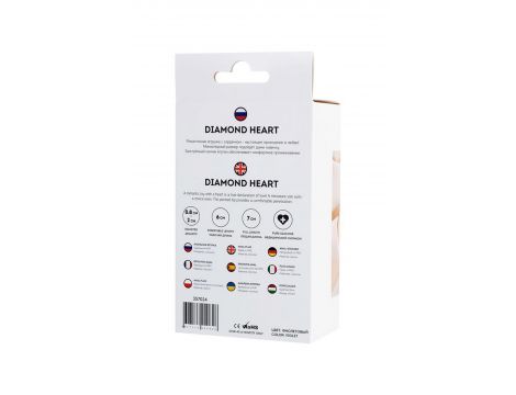 Korek analny ToDo Diamond Heart fioletowy 7 cm - 9