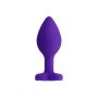 Korek analny ToDo Diamond Heart fioletowy 7 cm - 3