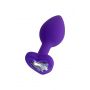 Korek analny ToDo Diamond Heart fioletowy 7 cm - 4