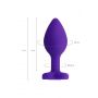 Korek analny ToDo Diamond Heart fioletowy 7 cm - 6