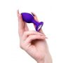 Korek analny ToDo Diamond Heart fioletowy 7 cm - 7