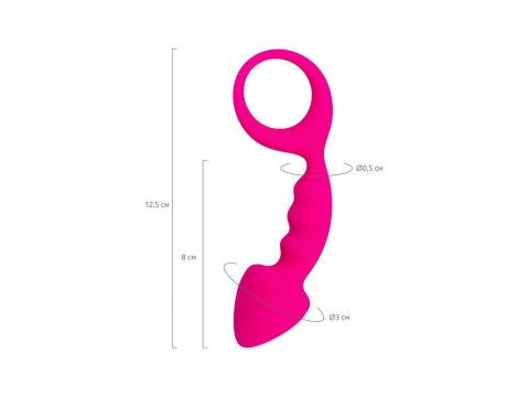 Mały korek analny ToDo Bong różowy 12,5 cm wodoodporny - 6