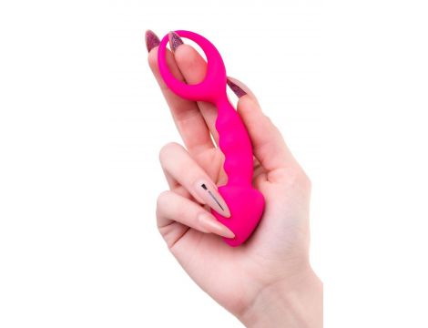 Mały korek analny ToDo Bong różowy 12,5 cm wodoodporny - 7