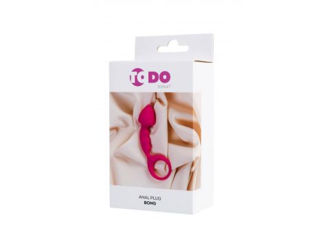 Mały korek analny ToDo Bong różowy 12,5 cm wodoodporny - 9
