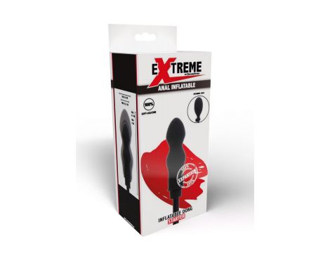Korek analny nadmuchiwany silikonowy Hidden Desire czarny - 2