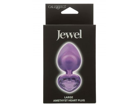Diamond Heart Plug Large Purple - 2