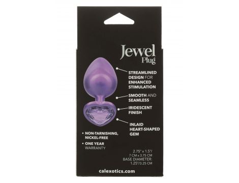 Diamond Heart Plug Large Purple - 3