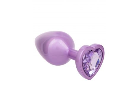 Diamond Heart Plug Large Purple - 6
