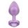 Diamond Heart Plug Large Purple