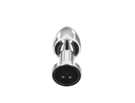 Korek analny wibrujący The Glider ToyJoy srebrny stalowy 8,5 cm USB - 3