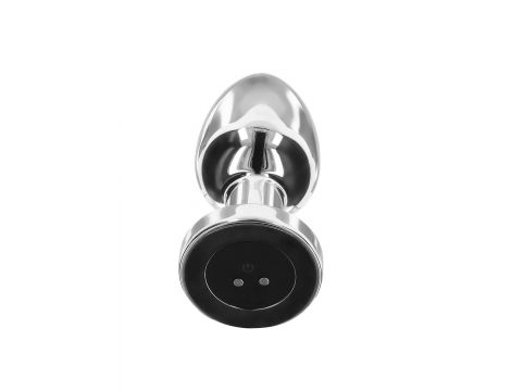Korek analny wibrujący ToyJoy stalowy srebrny USB - 3