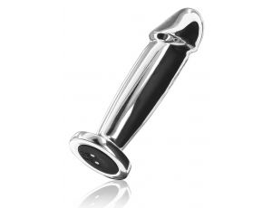 Wibrujący korek analny stal nierdzewny ToyJoy srebrny 11.8 cm USB