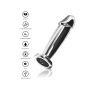 Wibrujący korek analny stal nierdzewny ToyJoy srebrny 11.8 cm USB - 5