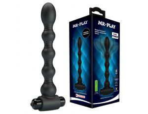 Wibrujący korek analny Mr Play silikonowy 10 funkcji 18 cm