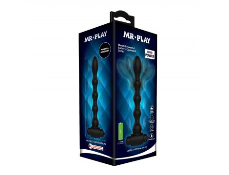 Wibrujący korek analny Mr Play silikonowy 10 funkcji 18 cm - 5