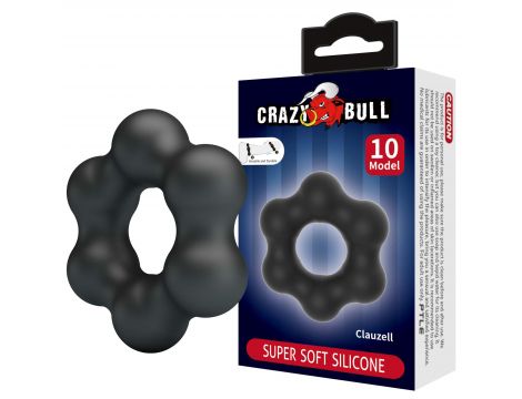 Pierścień erekcyjny silikonowy elastyczny CLAUZELL Crazy Bull