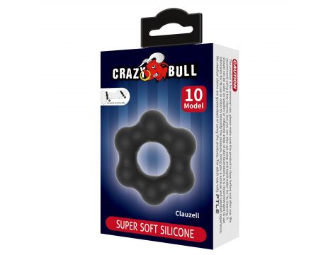 Pierścień erekcyjny silikonowy elastyczny CLAUZELL Crazy Bull - 7