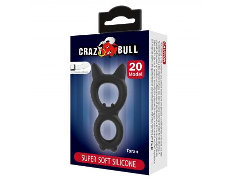 Pierścień erekcyjny super miękki silikonowy Crazy Bull Toran - 7