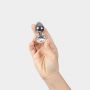 Korek analny aluminiowy Secret Play z kryształkiem Clear Crystal - 3