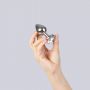 Korek analny metalowy Secret Play z kryształem crystal 8 cm - 3