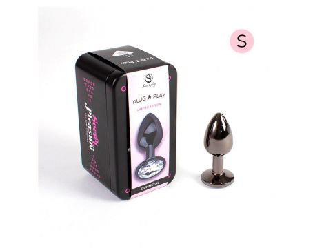 Aluminiowy korek analny Secret Play gunmetal 7 cm