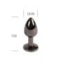 Aluminiowy korek analny Secret Play gunmetal 7 cm - 5