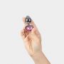PINK HEART METAL BUTT PLUG S - 4