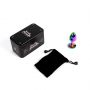 Tęczowy metalowy korek analny Secret Play 7 cm - 3