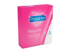 Prezerwatywy Pasante Regular naturalne 19 cm 3 sztuki