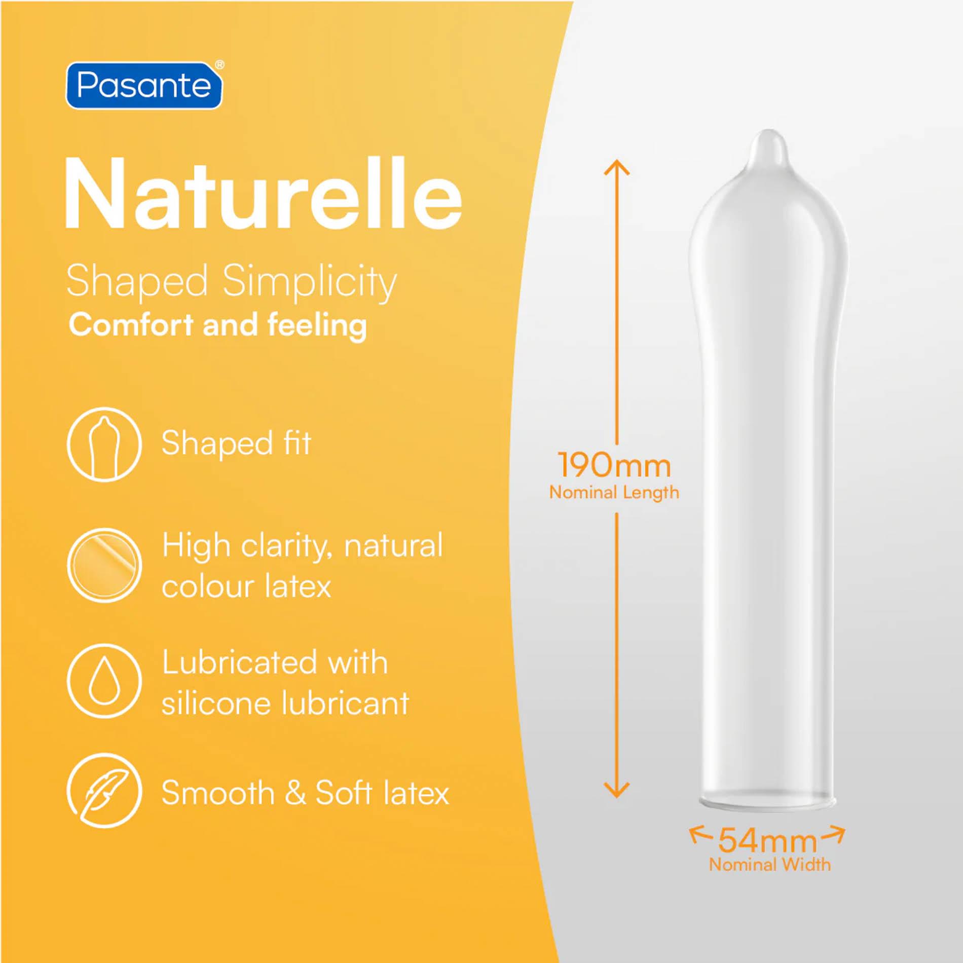 Pasante Naturelle Condoms 3 Pcs