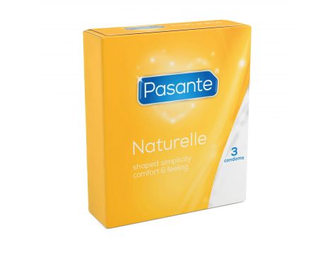 Prezerwatywy Pasante Naturelle nawilżane bez plemnikobójczego 3 szt - 2