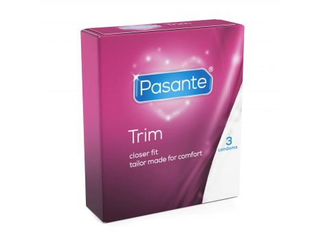 Prezerwatywy Pasante Trim węższe 49 mm 3 sztuki