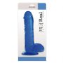 Dildo jelly Real Rapture niebieskie 25 cm z przyssawką - 3