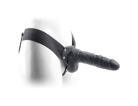Proteza-FALLO STRAP ON CAVO REAL RAPTURE 8 BLACK WITH BALLS - 6