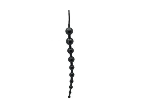 Stopniowany łańcuch analny Timeless Jelly 10 kulek PVC Toyz4lovers czarny