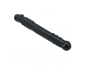 Dildo podwójne Timeless Twofold Toyz4lovers czarny 25 cm TPE