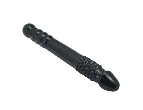 Dildo podwójne Timeless Twofold Toyz4lovers czarny 25 cm TPE - 2