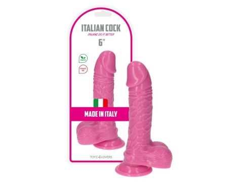 Dildo realistyczne PVC Michelangelo Toyz4lovers różowy 16 cm - 3