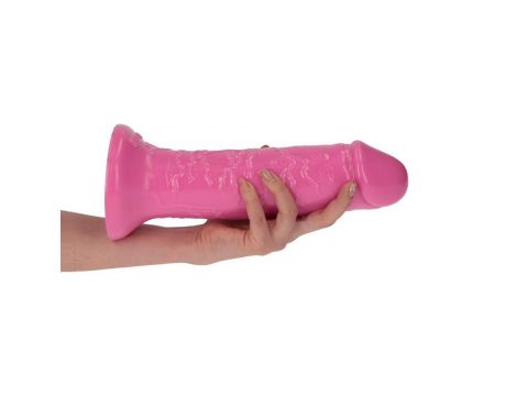Dildo cyberskórzane Sansone Toyz4lovers różowe 25,5 cm - 4
