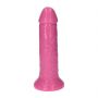 Dildo cyberskórzane Sansone Toyz4lovers różowe 25,5 cm - 2