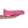 Dildo cyberskórzane Sansone Toyz4lovers różowe 25,5 cm - 5